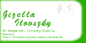 gizella ilovszky business card